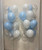 (Create Your Own Helium Balloon Cluster) 12'' Round Confetti (1cm) Balloon Cluster  - Fashion Color