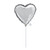 9"/23cm Mini Small Foil Balloon - Silver 
