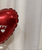 9"/23cm Personalised Small Heart Foil Balloon - Red