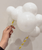 [Petit] Create Your Own Organic Balloon Garland Cake Topper - Snow White Puffy Cloud
