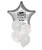 [Like My Father] #1 Dad Happy Father's Day Balloons Bouquet (Silver) - Shining Star