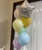 Personalised Macaron Matte Yellow Star Pastel Rainbow Balloons Bouquet