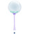 24" Crystal Clear Feathers Filled Balloon with Ribbon Bow and Tail