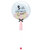 24" Personalised Crystal Clear Bubble Balloon - Mini Macaron Pastel Matte Balloons Filled