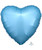 18" Heart Foil Balloon - Metallic Pearl Pastel Blue