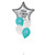 [Personalised Bouquet] Personalised Twinkle Twinkle Little Star Balloons Bouquet - Metallic Silver