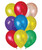 (Create Your Own Helium Balloon Cluster) 9pcs 12" Rainbow Latex Balloon Cluster - Vibrant Metallic Color