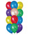 (Create Your Own Helium Balloon Cluster) 12pcs 12" Rainbow Latex Balloon Cluster - Vibrant Metallic Color