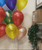 (Helium Balloon Cluster) 12" Rainbow Latex Balloon Cluster - Vibrant Metallic Color