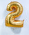 40" Giant Number Foil Balloon (Gold) - Number '2'