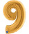 40" Giant Number Foil Balloon (Gold) - Number '9'