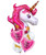 [Pink Unicorn] Personalised Magical Pink Unicorn Love Balloons Bouquet