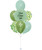 [Personalised Bouquet] Personalised Divine Balloons Bouquet - Macaron Matte Green