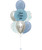 [Personalised Bouquet] Personalised Divine Balloons Bouquet - Macaron Matte Blue