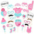 It's A Girl! Baby Shower Photobooth Props (25 Designs, DIY Kit)