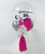 24" Personalised Crystal Clear Bubble Balloon - Mini Confetti, Chrome & Metallic Latex Balloons Filled