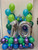 [Birthday] Create your own Birthday Bash Fashion Reflex Balloons Centerpiece (Double Digit) - Silver
