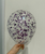 12'' Round Confetti (1cm) Clear Latex Balloon - Violet