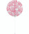 36'' Jumbo Perfectly Round Balloon - Round Confetti (1cm) Hot Pink