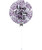 36'' Personalised Jumbo Perfectly Round Balloon - Round Confetti (1cm) Violet