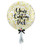 36'' Personalised Jumbo Perfectly Round Balloon - Round Confetti (1cm) dressed with 1 Tassel Tail