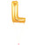 40" Giant Alphabet Foil Balloon (Gold) - Letter 'L'