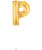 40" Giant Alphabet Foil Balloon (Gold) - Letter 'P'