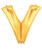 40" Giant Alphabet Foil Balloon (Gold) - Letter 'V'