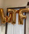 40" Giant Alphabet Foil Balloon (Gold) - Letter 'W'