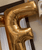 40" Giant Alphabet Foil Balloon (Gold) - Letter 'W'
