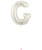 40" Giant Alphabet Foil Balloon (Silver) - Letter 'G'