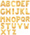 40" Giant Alphabet Foil Balloon (Gold) - Letter A-Z