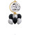 [Graduation] Go Change the World Globe Chrome Silver Balloons Bouquet