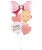 [Baby] Personalised Welcome to The World Newborn Baby Girl Balloons Bouquet