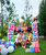 (Buy 1 Free 1) [Mid Autumn 中秋佳节] Foldable Tanglung/Paper Lantern - Pattern Rainbow Colors (6pcs Assorted Colors Lantern)