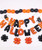 [Frightfully Fun Halloween] 16" Happy Halloween Alphabet Foil Balloons Banner - Orange & Black