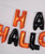 [Spooky Halloween] 16" Happy Halloween Alphabet Foil Balloons Banner - Orange & Black