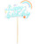 Happy Birthday Rainbow Cake Topper - Pastel Blue