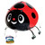 Walking Pet Balloon - Lady Bug: Helium Inflatable (optional)Walking Pet Balloon, ribbon is included. Walking Pet Balloon is made with high-quality mylar foil, welded seams and inflation valves are designed for long lasting fun.