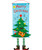 [Merry Christmas 2023] Christmas Wall Hanging Banner (115cm) - Musical Christmas Tree