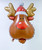 [Merry Christmas 2023] Smiley Reindeer Head Foil Balloon (27inch)