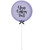 15" Personalised Globe 4D Balloon - Satin Lilac