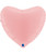  36" Giant Heart Foil Balloon - Macaron Matte Pink