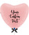  36" Personalised Giant Heart Foil Balloon - Macaron Matte Pink