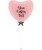  36" Personalised Giant Heart Foil Balloon - Macaron Matte Pink