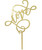Love Acrylic Cake Topper - Gold 