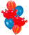 [Sea Creature] Bubbly Sea Creature Crab Sunshine Marble Balloons Bouquet