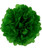 Paper Flower Pom Poms (25cm) - Dark Green