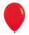18" Fashion Color Round Latex Balloon - Red