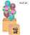 [To The Queen of My Heart Surprise Box] Happy Mother's Day Pretty Flowers Reflex Pink Balloons Bouquet 